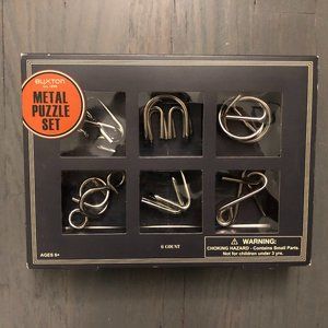 NEW Buxton Metal Puzzle Set - 6 Puzzles